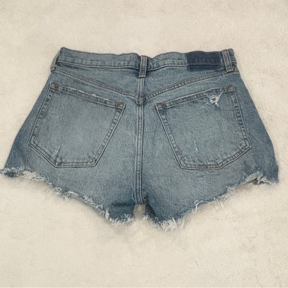 Abercrombie 6 (28) Mom Shorts High Rise Women’s Jeans Cutoffs Distressed - Picture 4 of 9